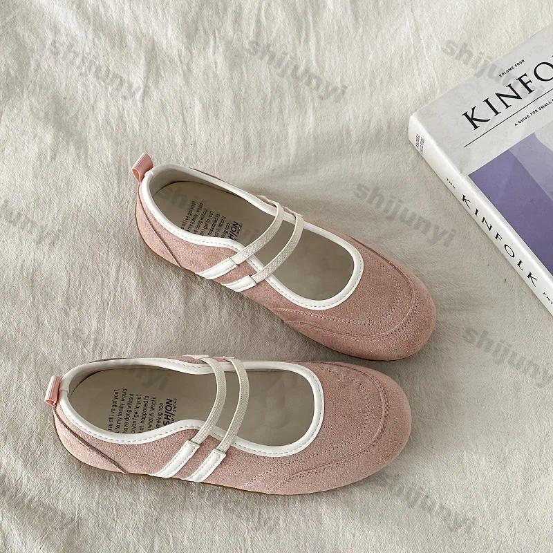 Womens Heels - รองเท้าส้นเตี้ยผู้หญิงสไตล์วินเทจแบบเรียบง่าย ใส่สบาย พื้นนุ่มกันลื่น เหมาะสำหรับฤดูร้อน