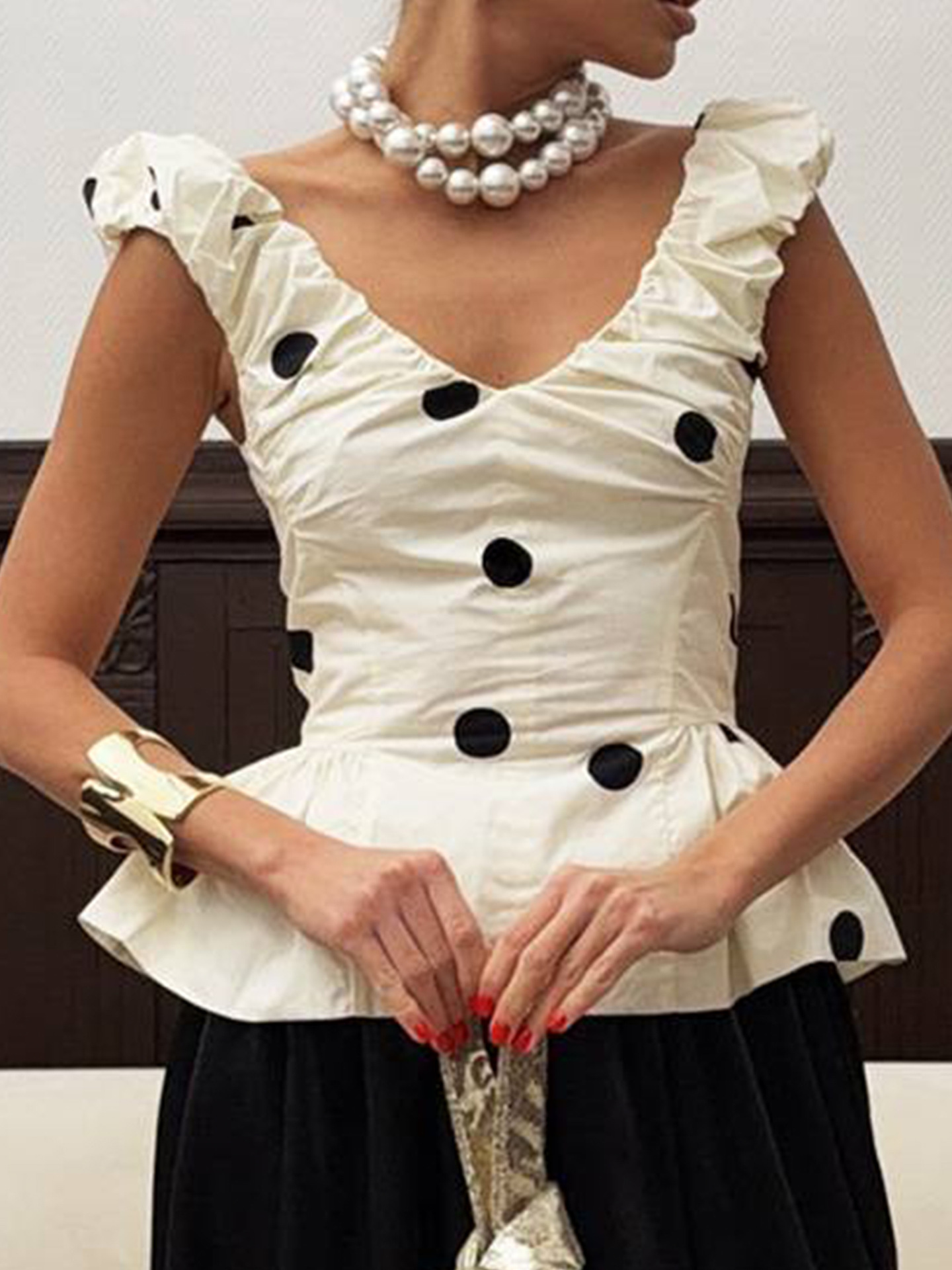 ชุดเดรสลายจุด 2 ชิ้นสำหรับผู้ห - Midi Dress บทวิจารณ์และราคา