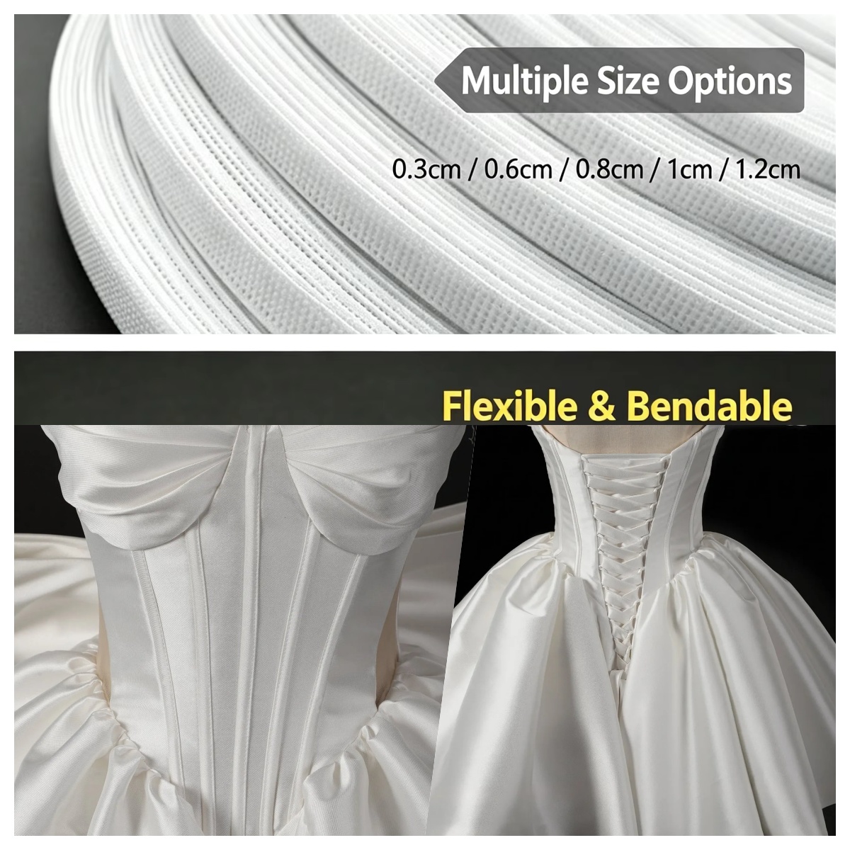 ผ้าโพลีเอสเตอร์แบบม้วนขนาด 50~ - Wedding Dress บทวิจารณ์และราคา