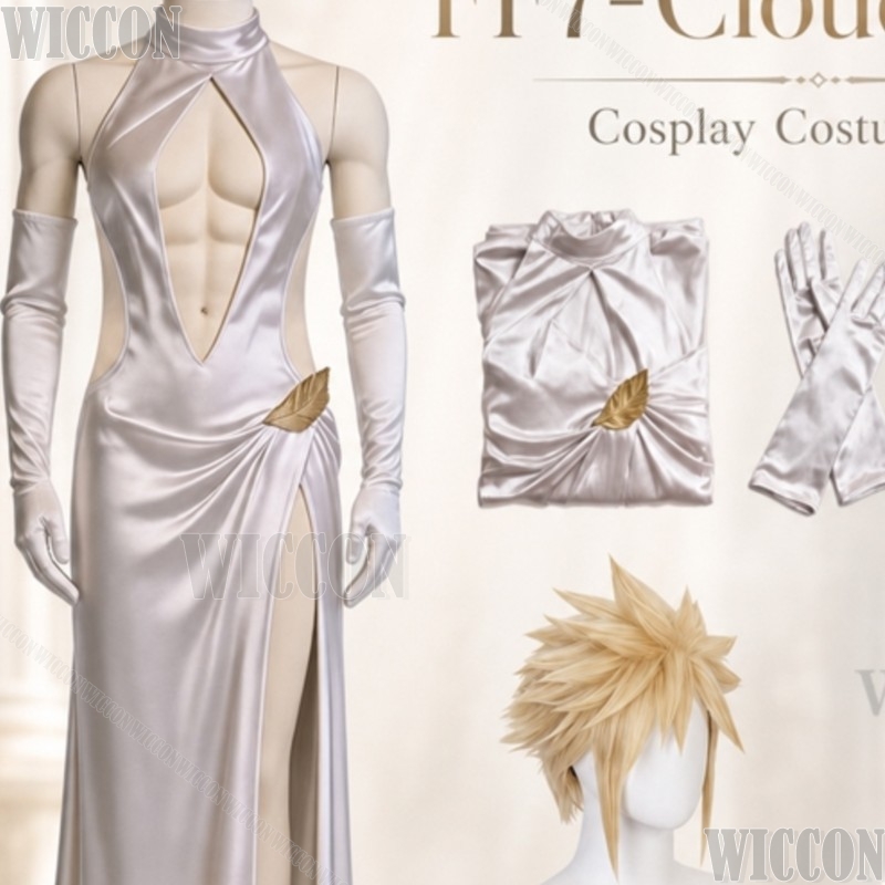 ชุดคอสเพลย์ FF7 ชุดแต่งงานผ่าส - Evening Gown บทวิจารณ์และราคา
