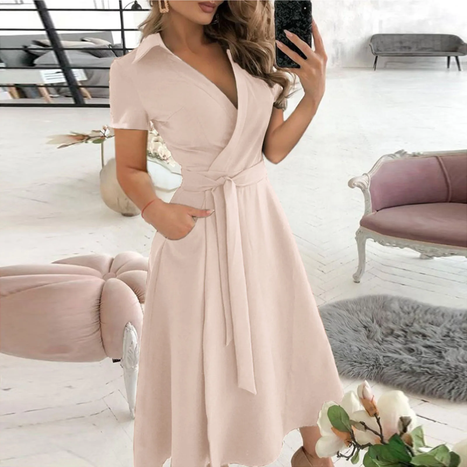 แฟชั่นฤดูร้อนฤดูใบไม้ผลิเดรสสำ - Women'S Red Formal Wear บทวิจารณ์และราคา