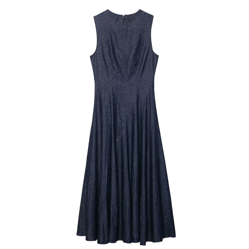 เดรสยีนส์ทรงมิดิสไตล์เรโทรแฟชั - Midi Dress บทวิจารณ์และราคา