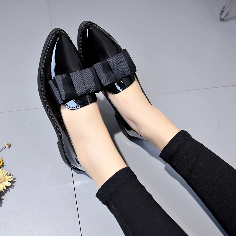 รองเท้าส้นเตี้ยหนังแก้วสีดำ/สี - Womens Heels บทวิจารณ์และราคา