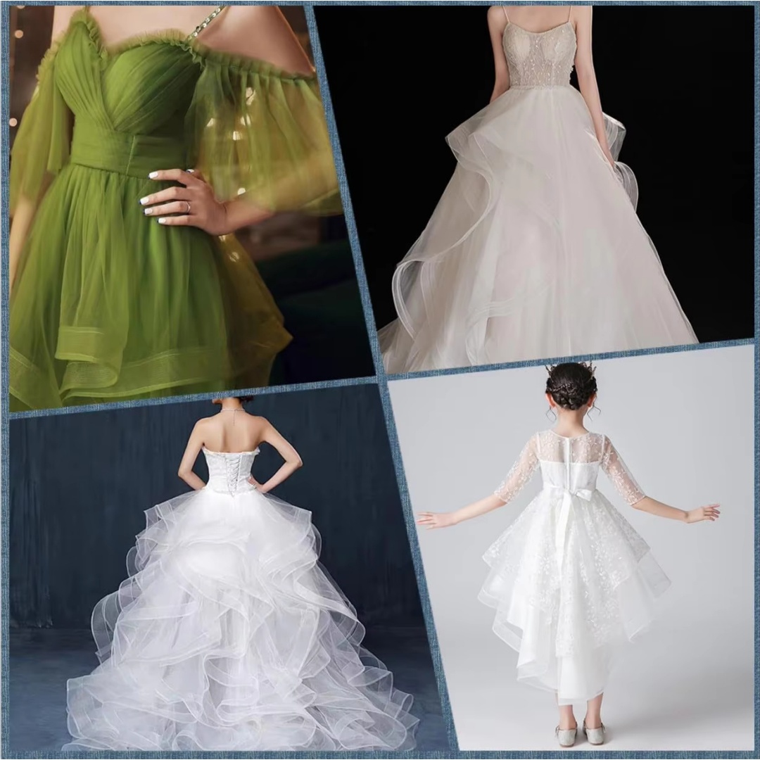 ริบบิ้นตาข่ายคริโนไลน์ขนม้าหลา - Lace Dress บทวิจารณ์และราคา