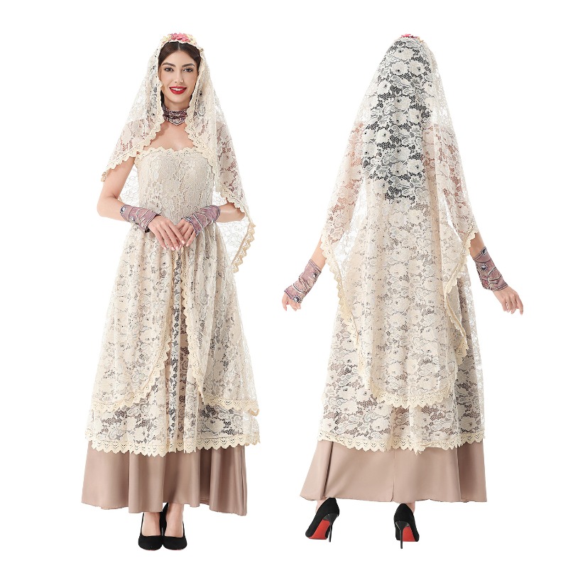 ชุดเดรสยาวผ้าลูกไม้สไตล์วินเทจ - Lace Dress บทวิจารณ์และราคา