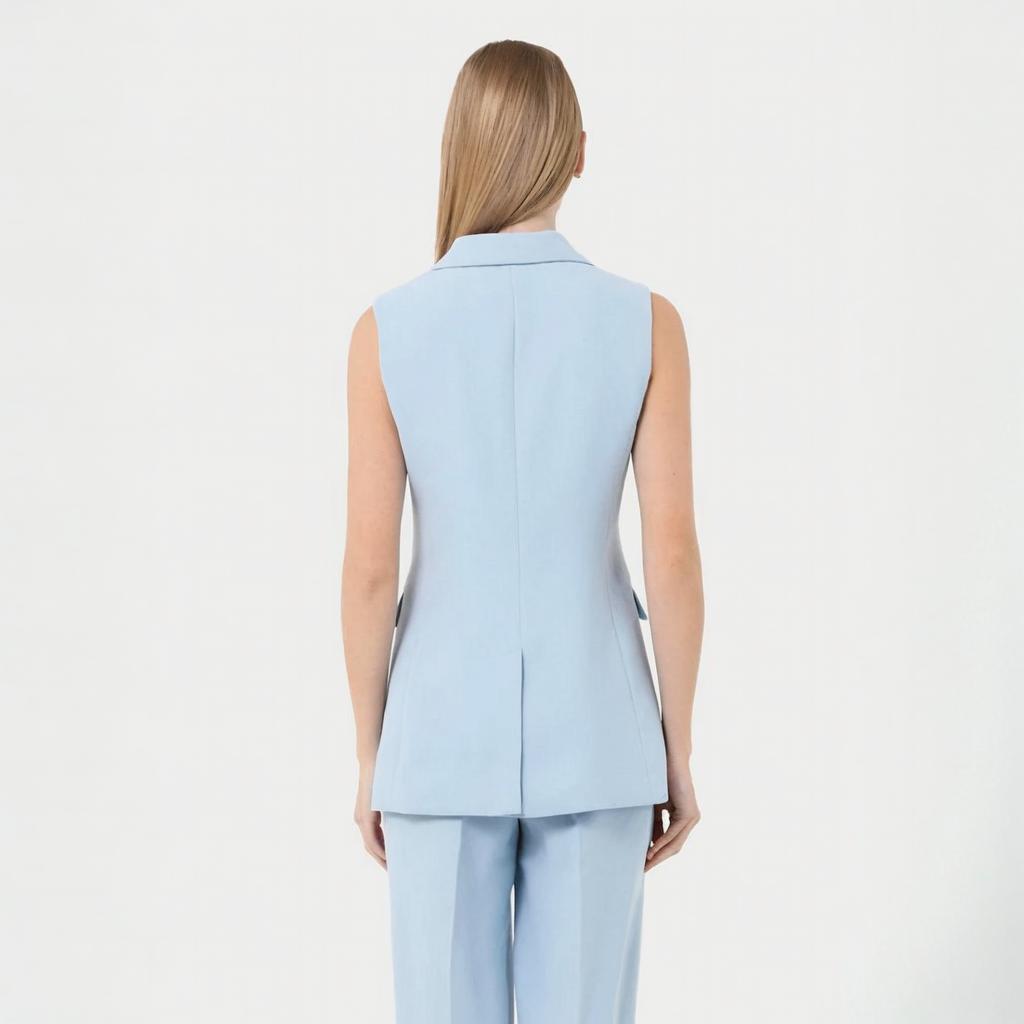 ชุดสูทกางเกงขายาวแบบไม่มีแขนสำ - Womens Blazer บทวิจารณ์และราคา