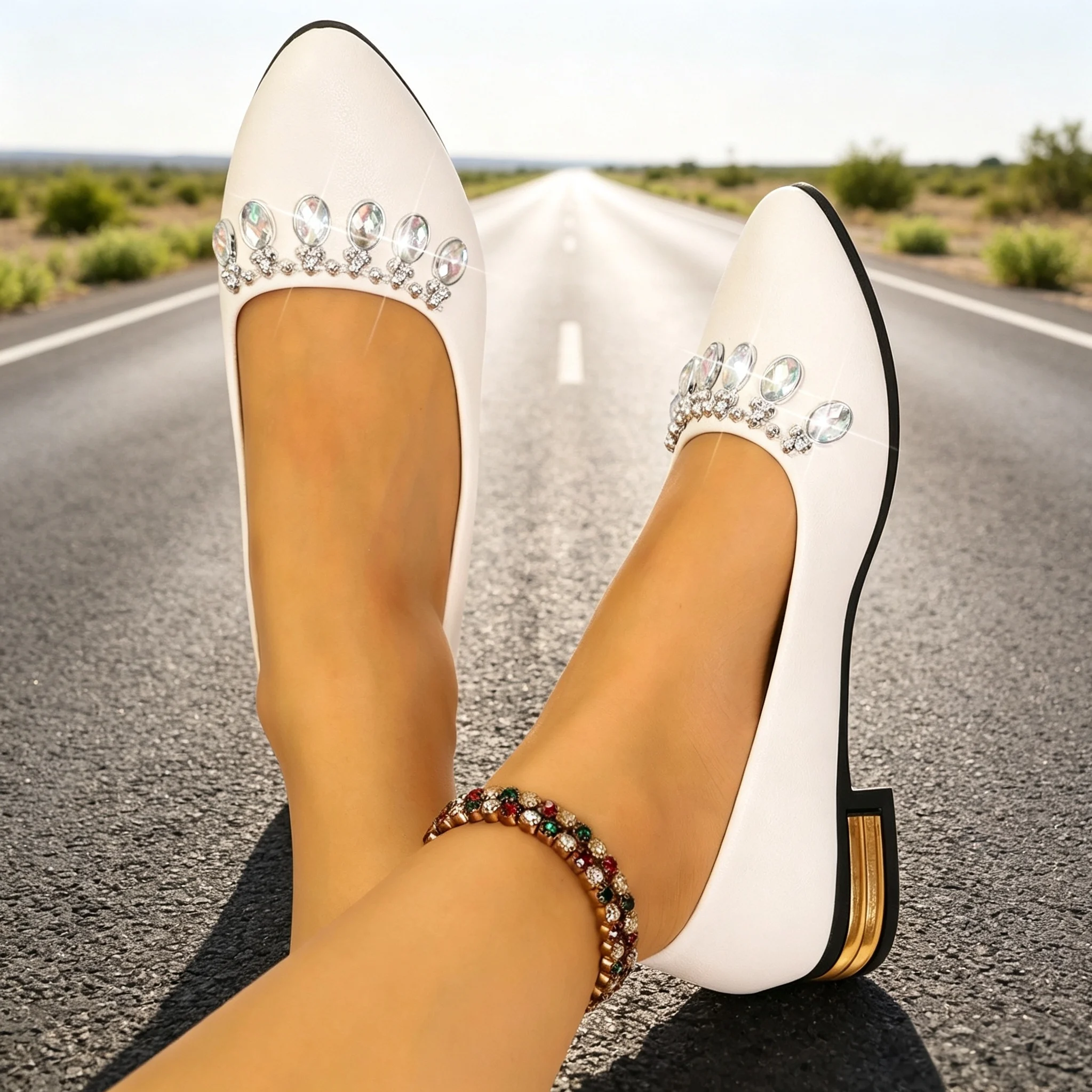 รองเท้าส้นแบนสำหรับผู้หญิง หัว - Womens Heels บทวิจารณ์และราคา