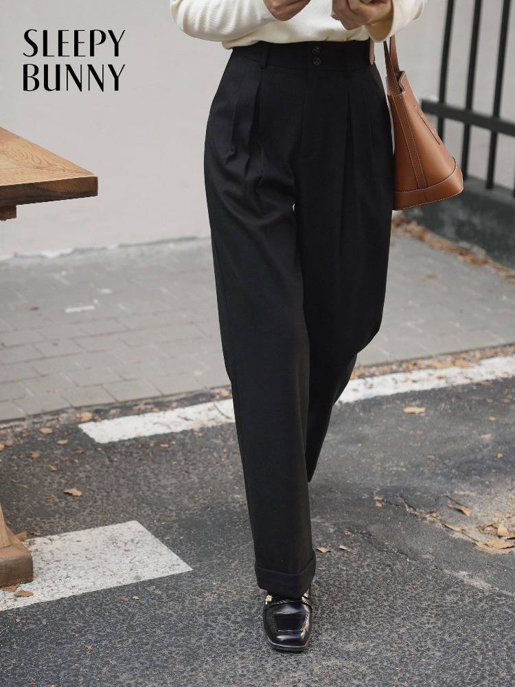 กางเกงขายาวทรงหลวมเอวสูงสำหรับ - Tailored Trouser Wide บทวิจารณ์และราคา