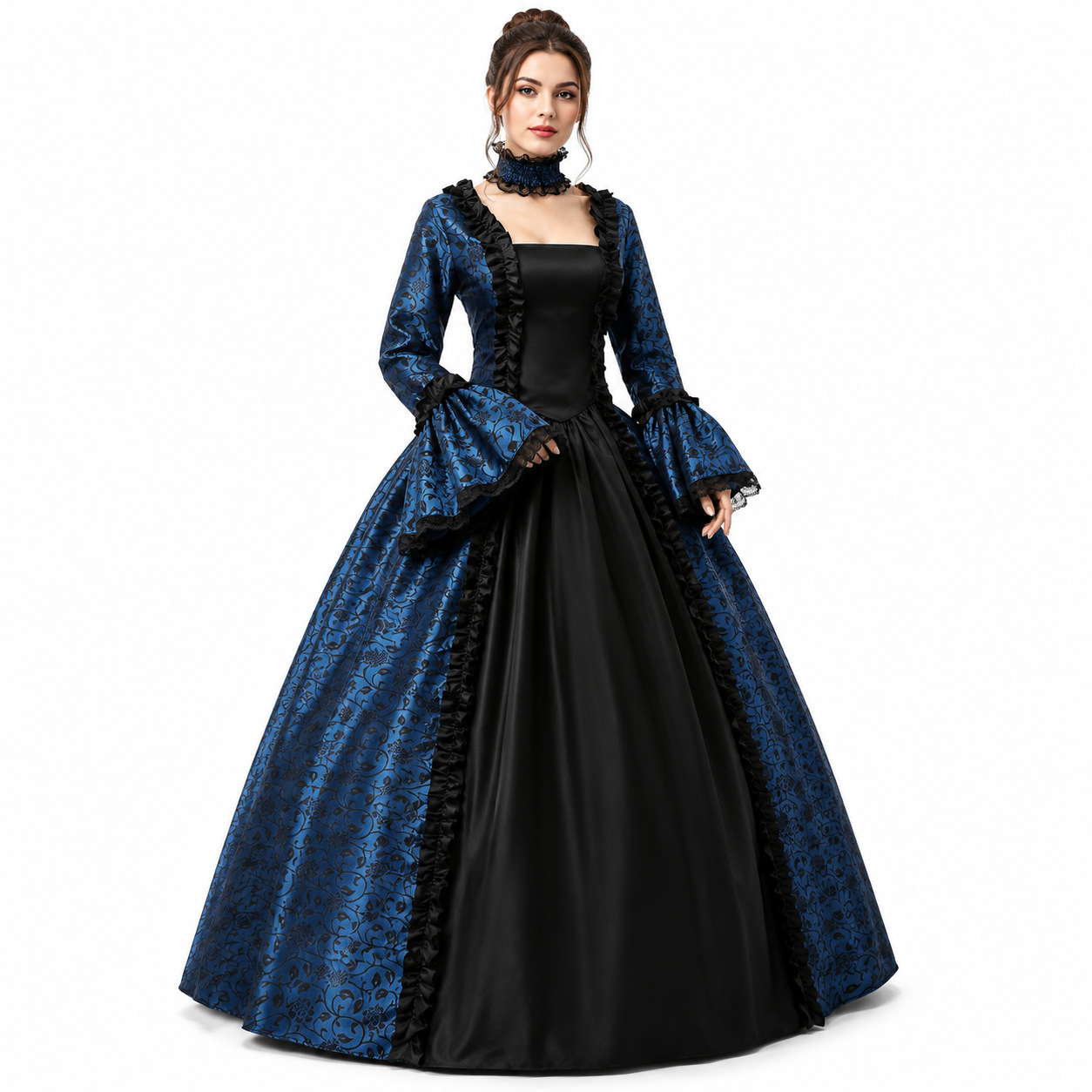 ชุดเดรสยาวสไตล์โกธิคยุคกลางวิน - Lace Dress บทวิจารณ์และราคา