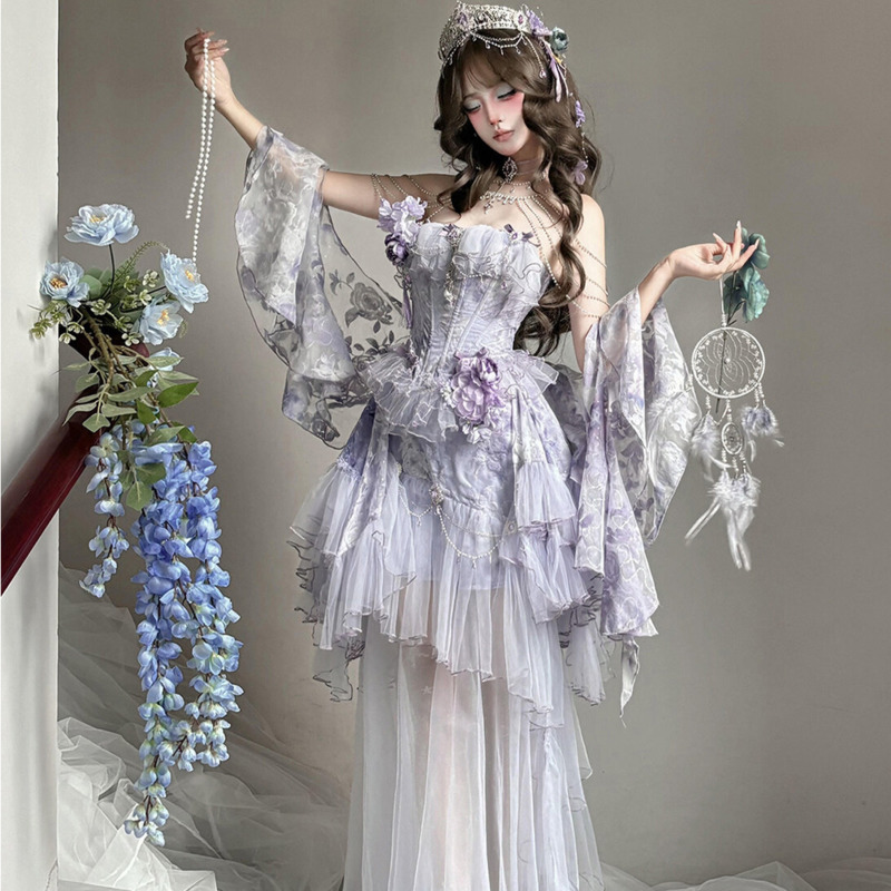 ชุดเดรสสไตล์โลลิต้าสีม่วง แนวค - Formal Dress บทวิจารณ์และราคา