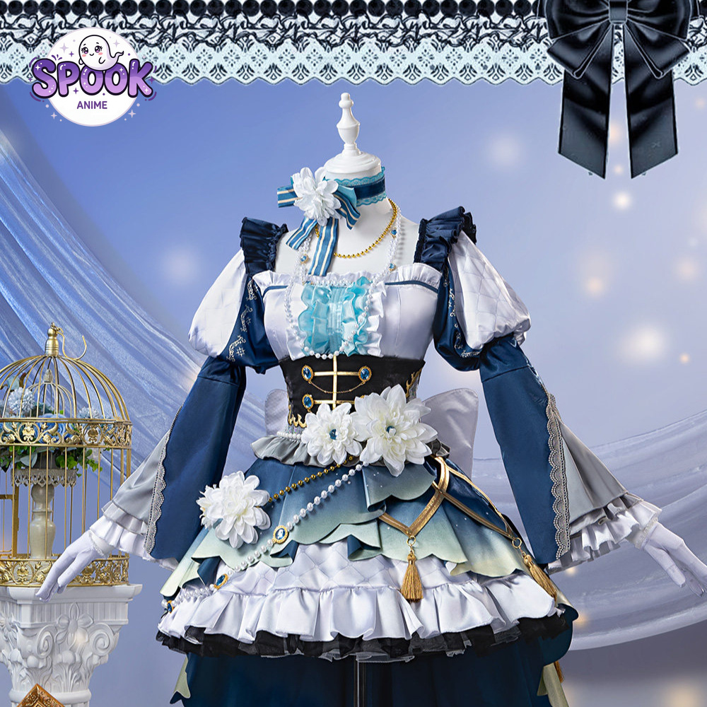 ชุดคอสเพลย์โลลิต้าสีน้ำเงินขาว - Evening Gown บทวิจารณ์และราคา